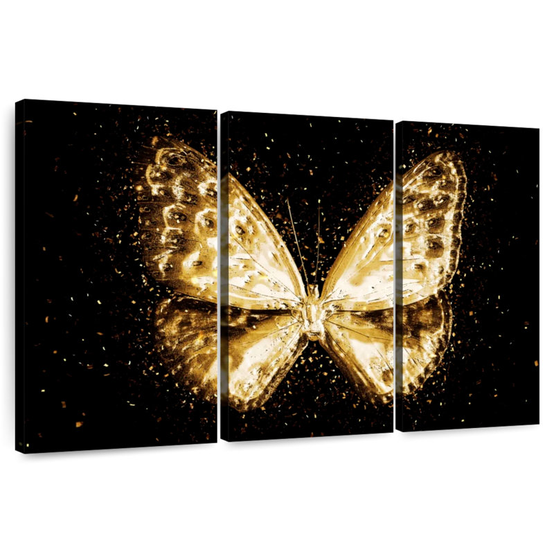The Golden Butterfly I, 36" H x 57" W