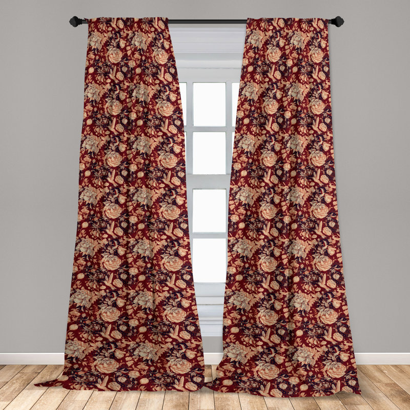 Semi Sheer Curtain Pair, 28" W x 95" L