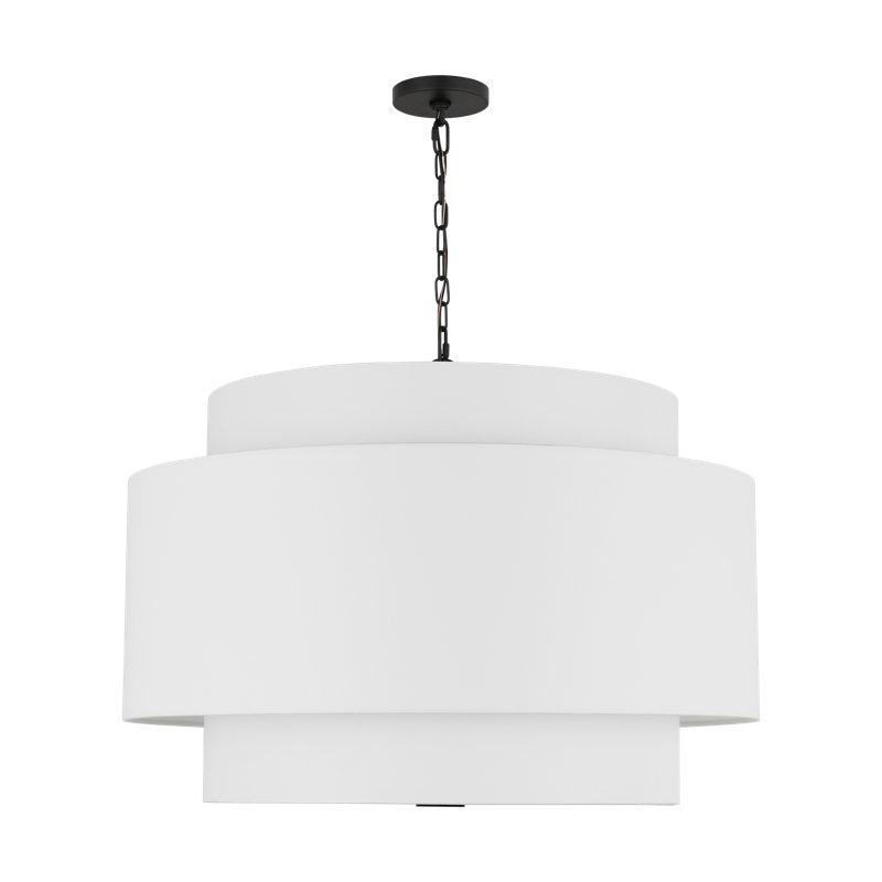 Sawyer Pendant, 27.38" H x 15" W x 15" D, 1, Blonde/Burnished Brass