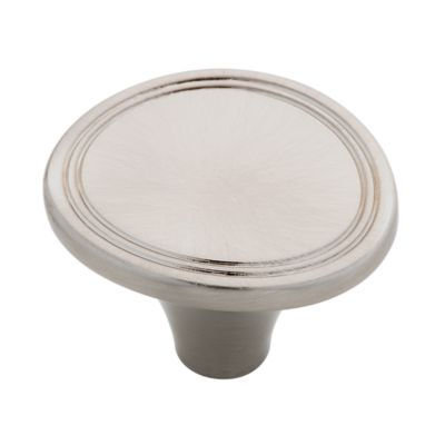 (5 Pack) 1-3/8 inch Venue Double Pinstripe Knob Satin Nickel