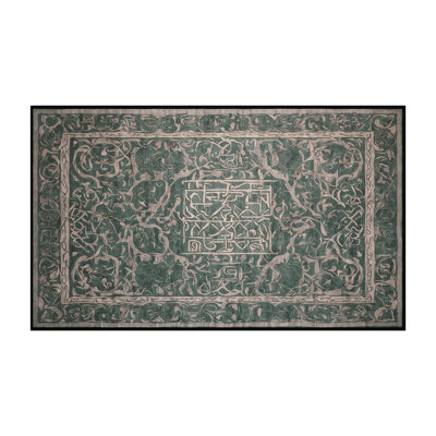 Tapis gris lavable à la machine