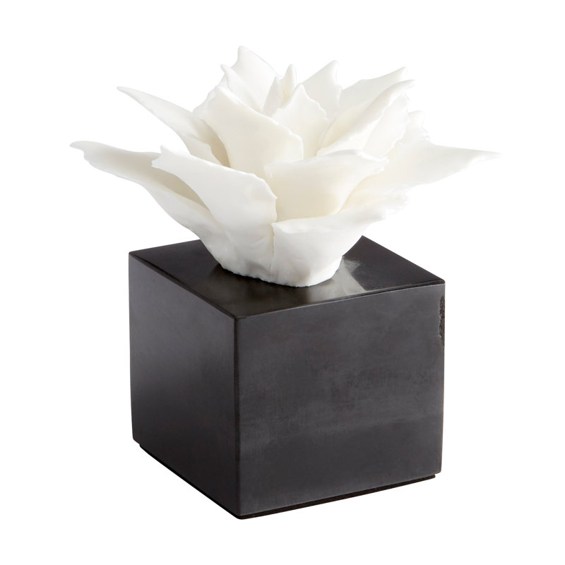 Calendine Decorative Flower Sculpture, 5.5" H x 5" W x 5.75" D