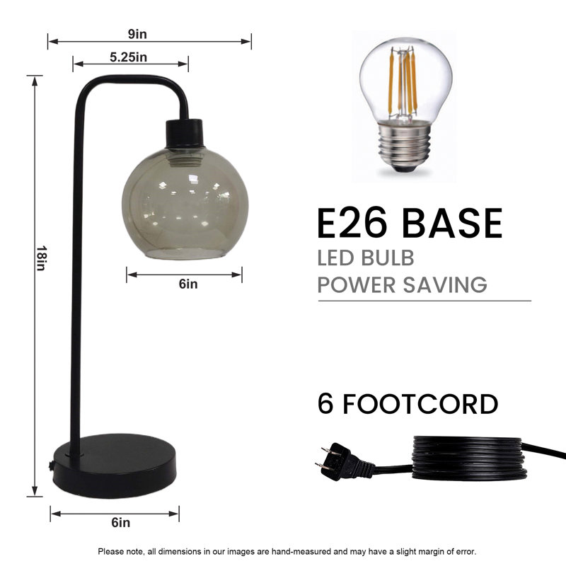 Lampe de bureau en métal Vanea