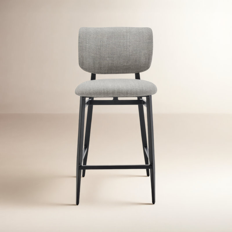 Inola Upholstered Counter Stool, Gray