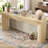  70.9 Inch Extra Long Console Table, Farmhouse Wood Sofa Table Behind Couch, Narrow Entryway Table With Sturdy Triangular Base For Living Room, Entryway, Natural Oak-1271675126