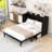 Queen Wood Murphy Bed with Power Station and Storage Drawer-309813101
