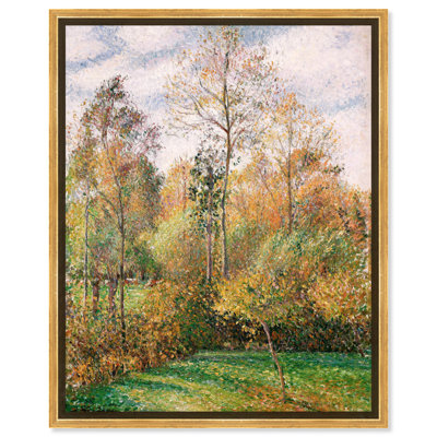 «Autumn Poplars Eragny», art classique sur toile par Art Remedy