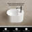 MonBlari 20" X 12" Solid Surface Wall Mounted Sink Matt White