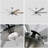 72 Inch Ceiling Fan with Light Chrome Extra Large Ceiling Fan Dimmable, 6 Speed DC Motor Ceiling Fans for Living Room-437049009
