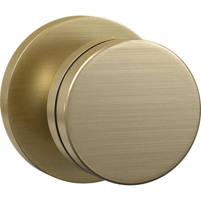 2.625'' Diameter Privacy (Bed & Bath) Satin Brass Round Knob