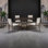 5-Piece Retro Functional Dining Table Set Extendable Round Table And 4 Upholstered Chairs