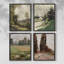 «Vintage Landscape CCXL III», ensemble de 4 encadrés-1366974498-1366974559