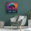 Art mural sur toile tendue - «Dream Tree», art mural Wumples pour le salon, la chambre à coucher ou le bureau - 14 x 14