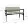 Avon Rx Healthcare Waiting Reception Loveseat Upholstered Seat And Back Metal Frame