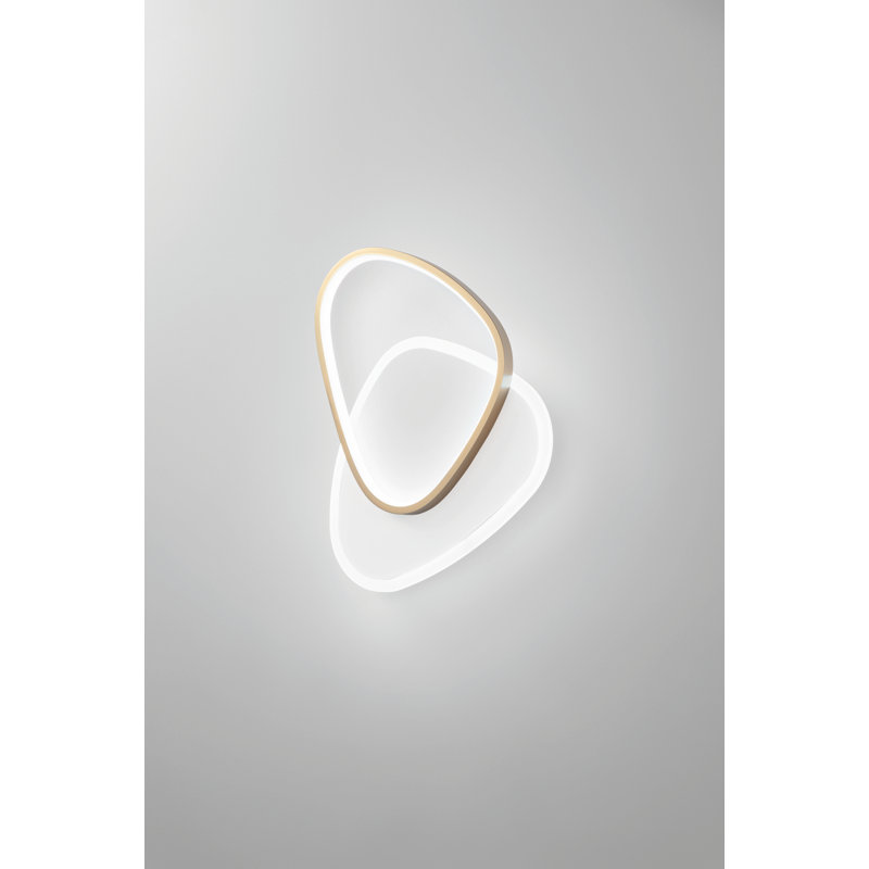 Avelene LED Flush Mounted Sconce, Gold