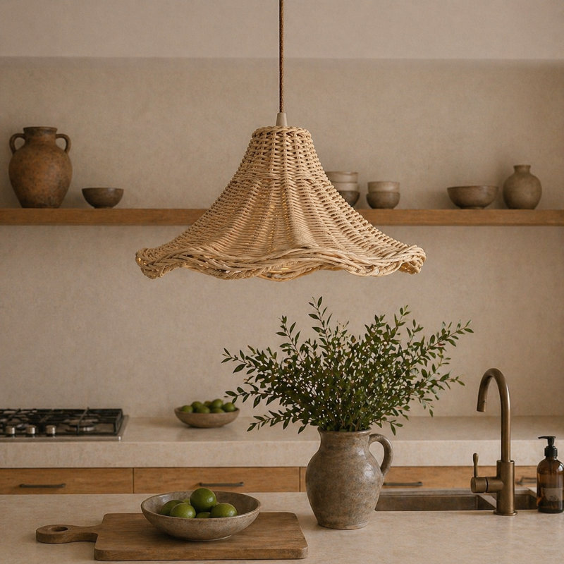 Ophelia Handwoven Rattan Pendant Light Shade