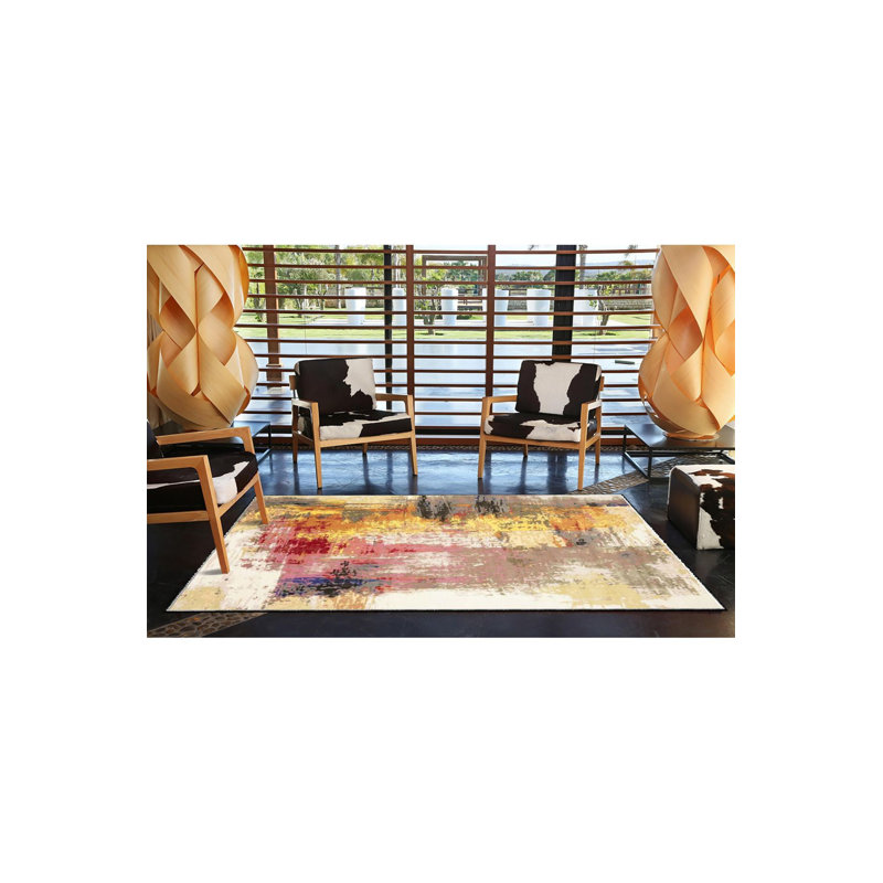 Tapis lavable Modern, Sous-tapis rond 3 pi 3 po inclus