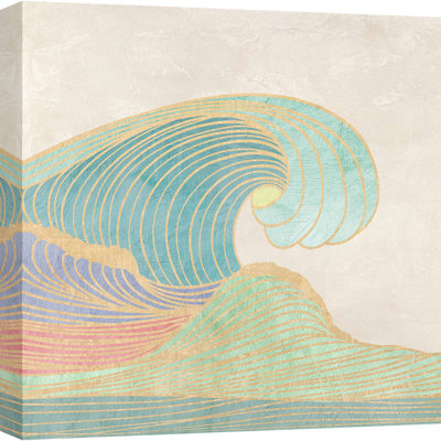 The Wave by Sayaka Miko - Wrapped Canvas Print