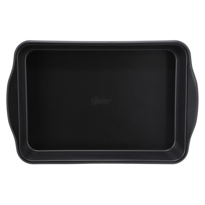 Plat de cuisson antiadhésif noir mat en acier au carbone de 13 po x 9 po Oster Teston Collection Platinum