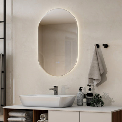 Oval Wall Makeup / Shaving Mirror