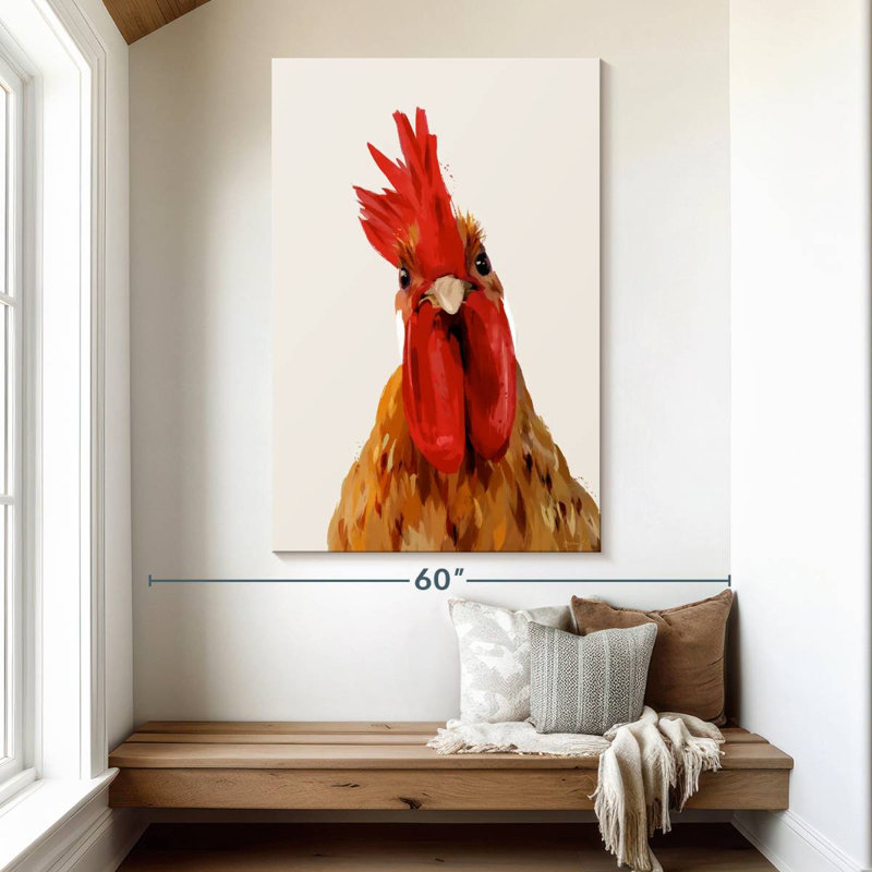 Brampt Chicken Or The Egg, 51" H x 34" W