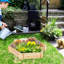 Lit de jardin surélevé en bois Outsunny