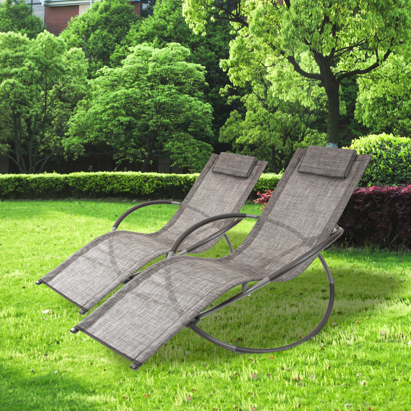 Aayana Outdoor Chair, Black/Gray