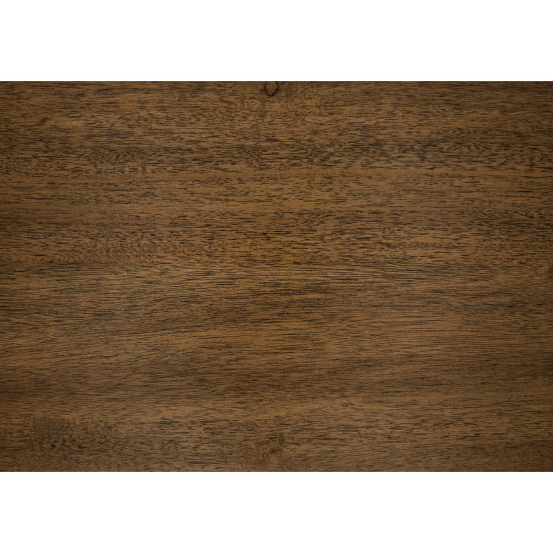 Table de salle à manger moderne 5 pièces avec table rectangulaire à 2 tons brun noir avec rangement et 4 sièges de base en tréteaux pour les repas de famille