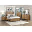 Commode de rangement 5 tiroirs brun clair