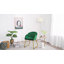 Fauteuil d'appoint moderne Fitchburg 30"H en velours avec dossier capitonné et pieds en métal-783701332