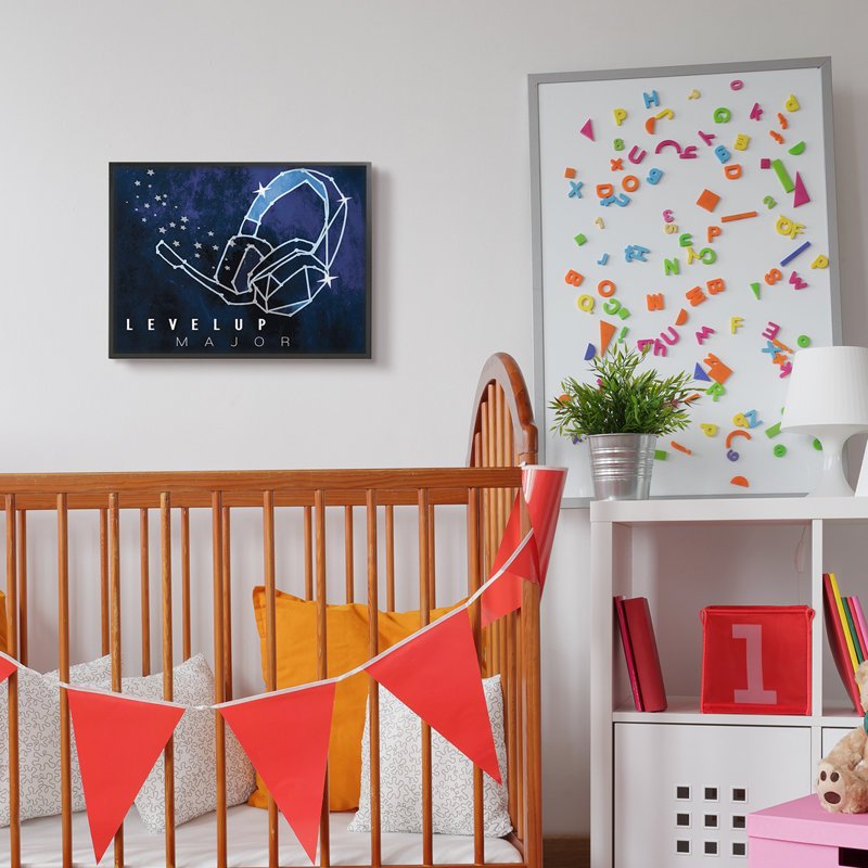 Casque d'écoute Space Up, Giclée encadrée noir minuit, H 16 po x l 20 po