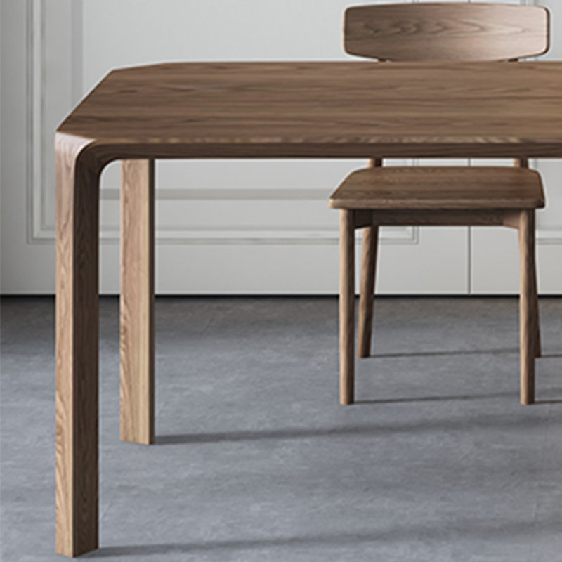 Knud Solid Wood Dining Table, 35.43" W x 86.61" L