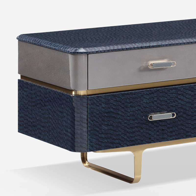 Meuble télé de luxe de style européen, 86.61"