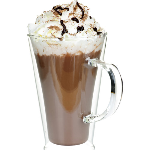 SP13182 tasse de chocolat chaud cacao chocolat crème fouettée tasse en carton découpé debout