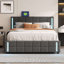 Lit plateforme tapissier Casch-704866963