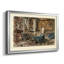 Intérieur d'une bibliothèque / Studio-Georges-Antoine Rochegrosse - Encadré mat et encadré sous verre acrylique, grand art mural de salon-1719896884-1719896885-1719896894