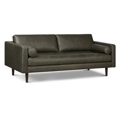 Napa 88.5'' Full-Grain Genuine Italian Leather Sofa