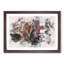 Wooden Electric Guitar Watercolour - Framed Print-56882240-56882242