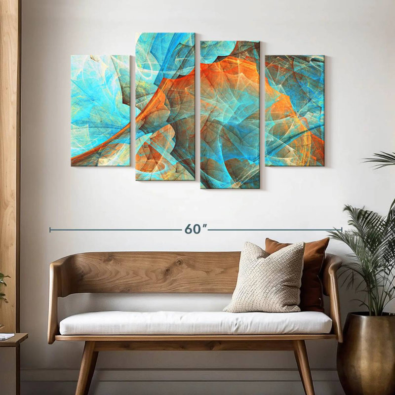 Abstrait numérique Avery Chill Out, H 32 po x l 52 po