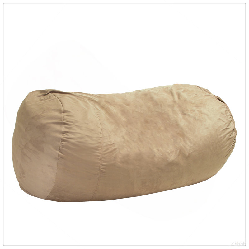 Fauteuil à billes cylindrique en suède Jasper, Microfibre Tuscany