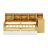 L-Shape Daybed With Two Storage Drawers, Wooden Bed With Study Desk And Built-In Bookshelf