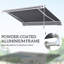 Dakota Fields Grey Cover Retractable Patio Awning-414845569
