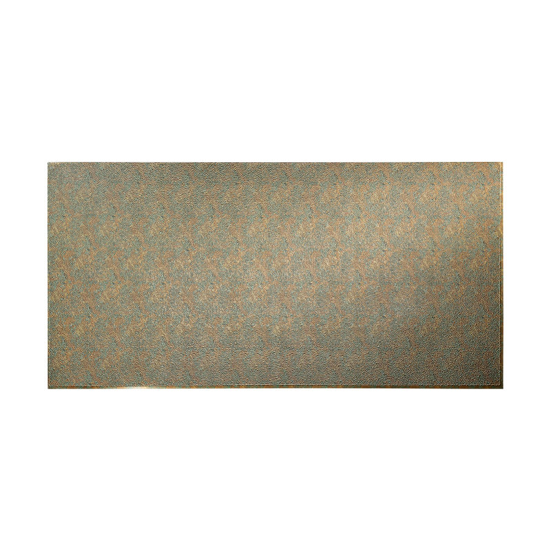 Panneau mural décoratif en vinyle martelé 4 pi x 8 pi FASÄDE, Fantaisie cuivrée