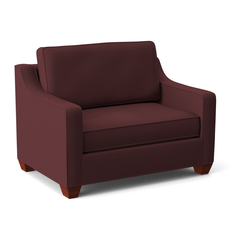 Fauteuil convertible l 50 po Clark, Cerise Dorset, BM cerise