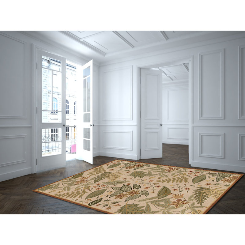 Juliet Wool Floral Indoor Rug, Rectangle 3'6" x 5'6"