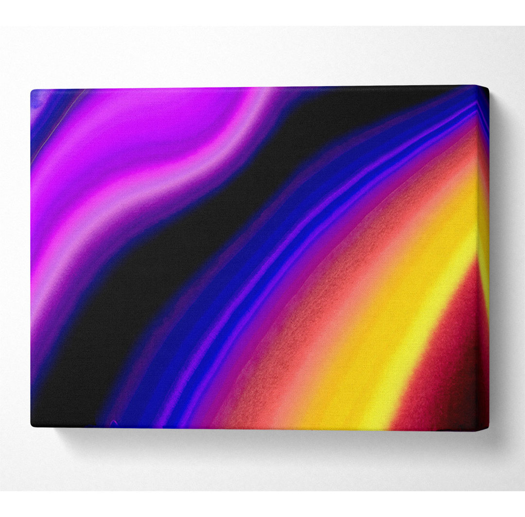 Kunstdruck Rainbow Smears auf Leinwand