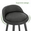 Crista Upholstered Counter Stool with Metal Frame-583764201-803584715