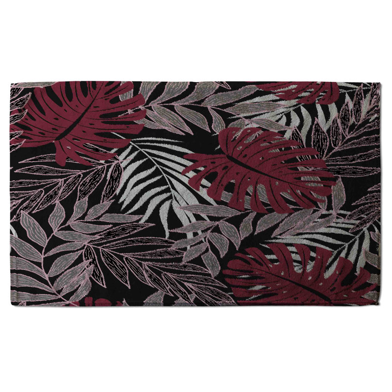 Cotton Floral Waffle Kitchen Towel