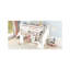 Lit mezzanine simple avec bureau en forme de L, tiroirs, armoire, escalier de rangement - Blanc d'escalade confortable et de haute qualité-226129919