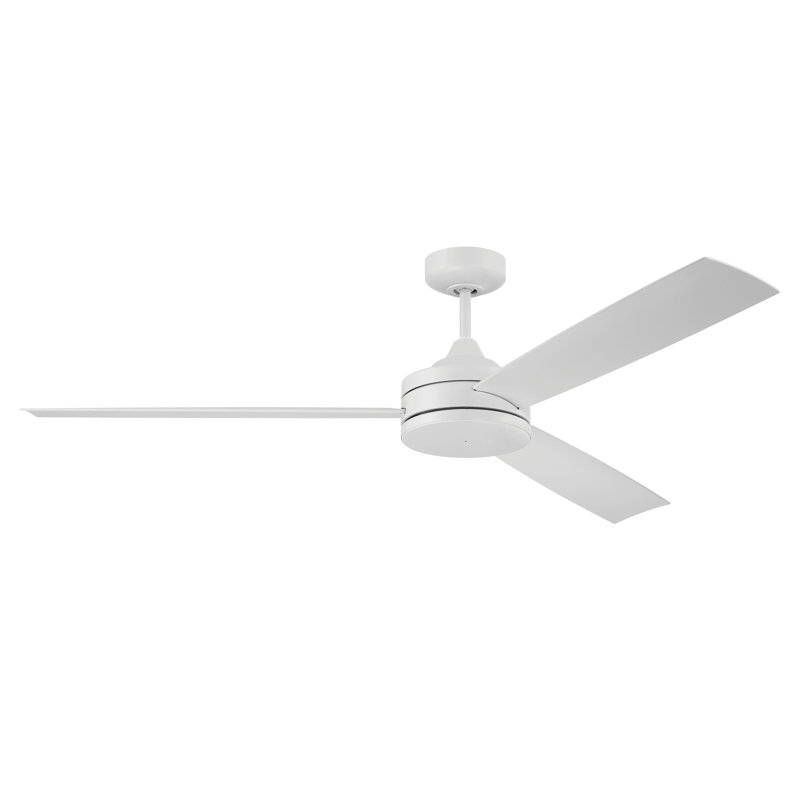 Ventilateur de plafond standard à 3 pales 62 po Carlile, Blanc